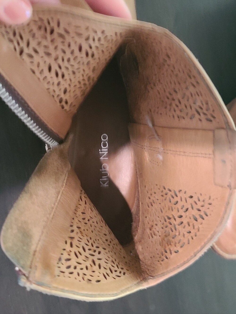 Klub Nico Leather Cowboy Ankle Boots Booties 7 - Picture 5 of 5